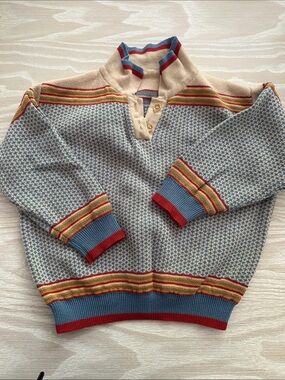 LABISHU Retro Toddler Boys Pullover Collared Sweater